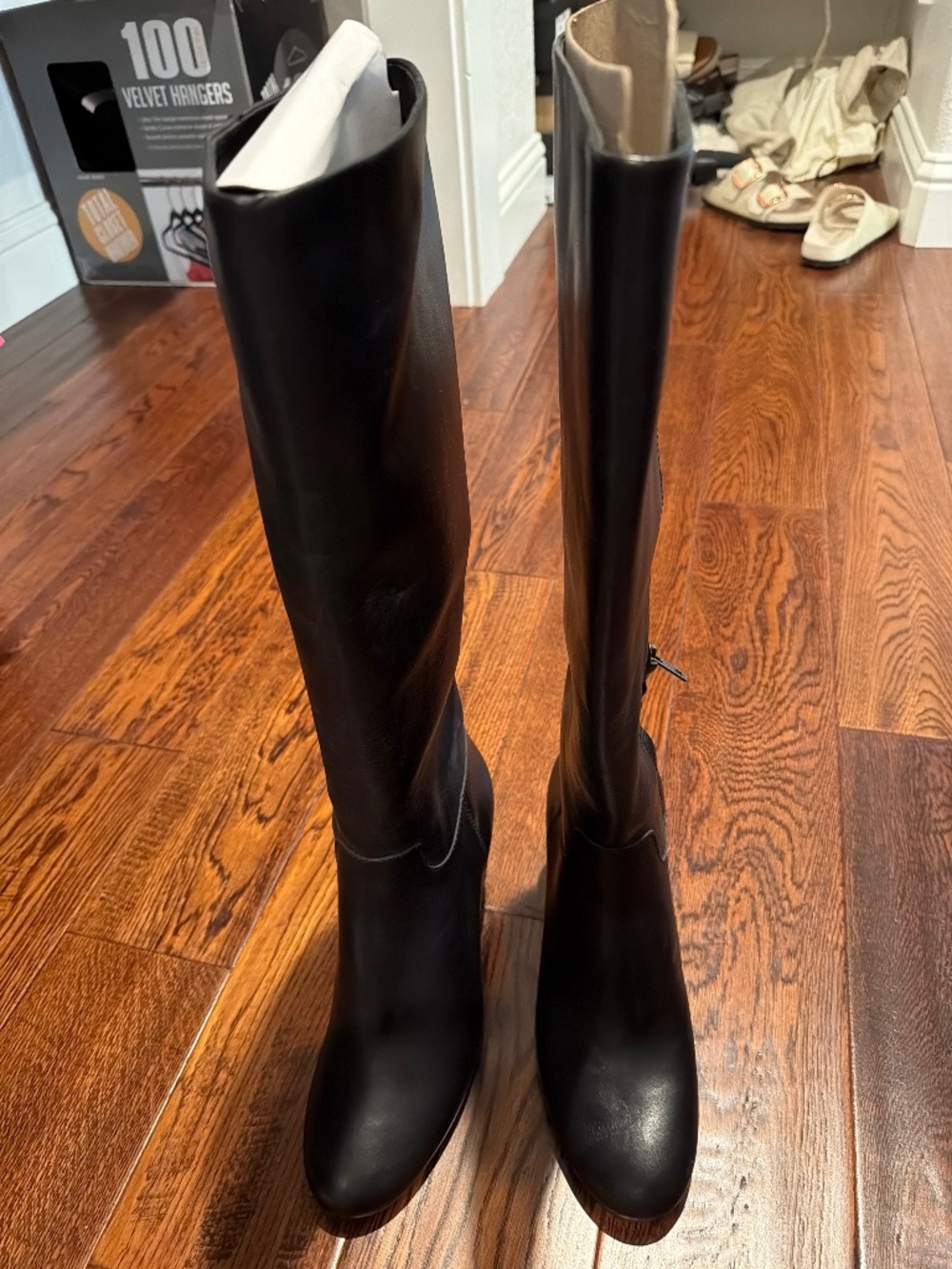 Madewell Black Leather Knee-High Boots – Sze 8 – NWT
